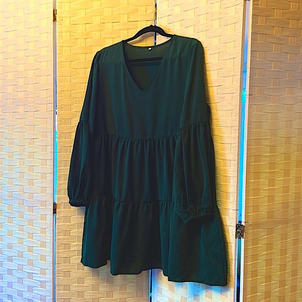 NEW! Tunic Dress, Dark Green, Size XL